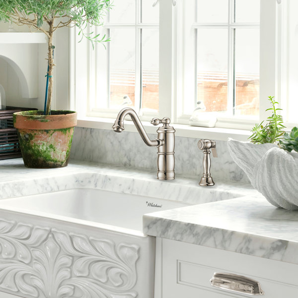 Whitehaus Collection Vintage III Plus Single Handle Kitchen Faucet ...